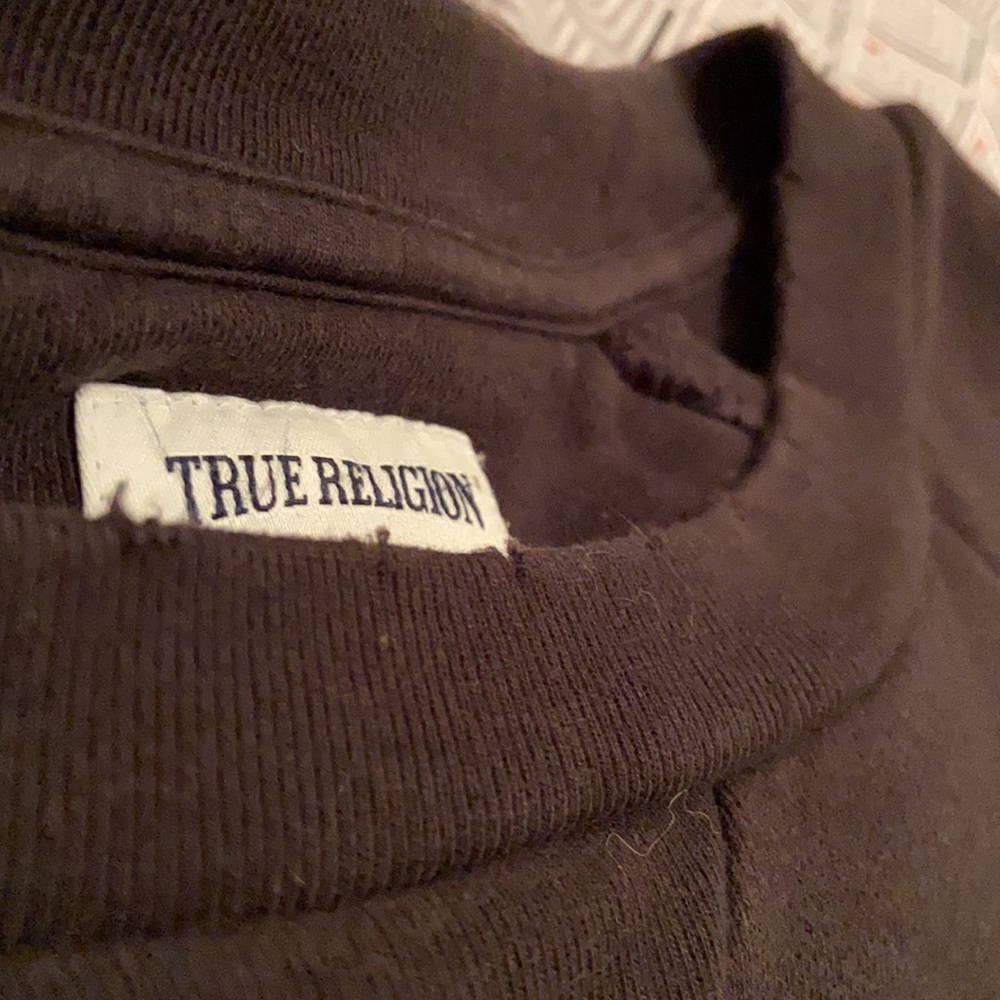 True religion sweater black/white size large. - Picture 5 of 6